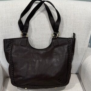 Patricia Nash Dark Brown Leather Tote